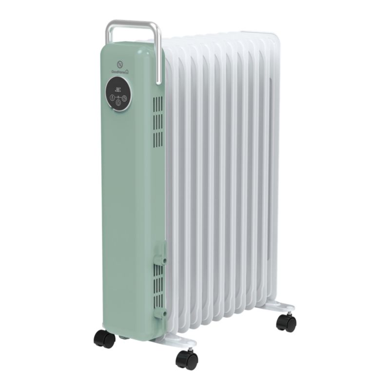 Grzejnik olejowy GoodHome Matouba 2500 W zielony