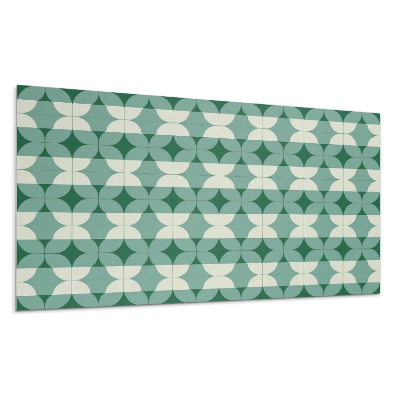Panel samoprzylepny Wallfluent 100x50 cm Krągłe wzory w geometrii 1 szt.