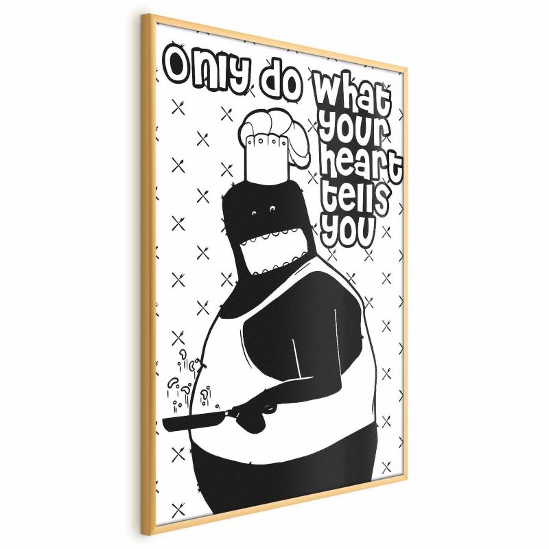Plakat Artgeist Motto 29,7x42 cm z ramą złotą 1 szt