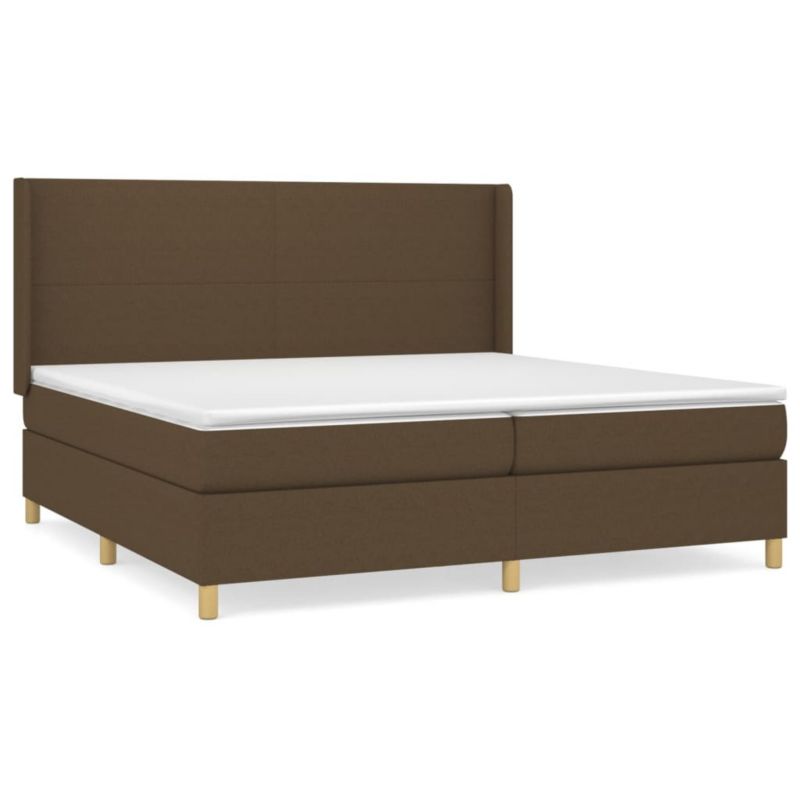 Łóżko kontynentalne WaszeMeble 200x200 cm brązowe WM-3131860 1 szt.