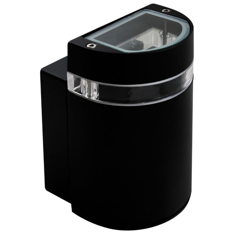 Kinkiet ścienny zewnętrzny Polux Gilbert czarny mat 1 x GU10 x IP44 wym: 16 x 10 x 10 cm - 1 szt.