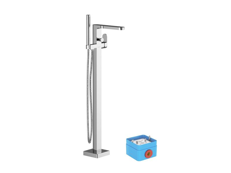 Bateria wannowa podłogowa Ravak Chrome CR 080.00 chrom 1 szt