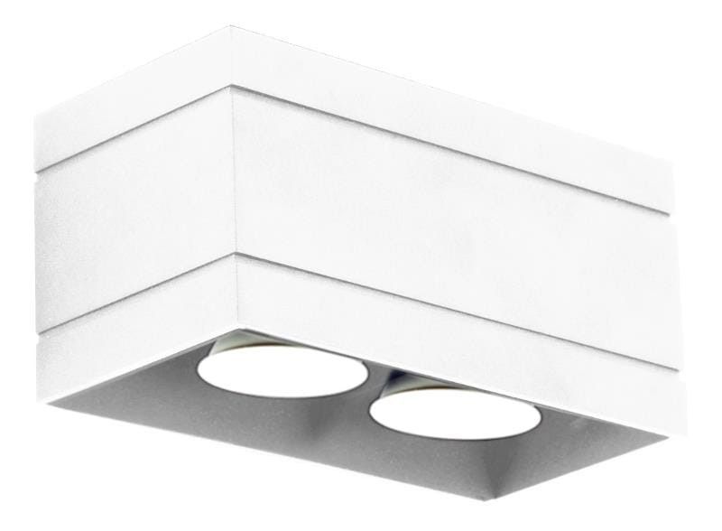 Oprawa sufitowa spot Lampex Quado biały 2 x GU10 x 40W IP20 wym: 20 x 20 cm - 1 szt.