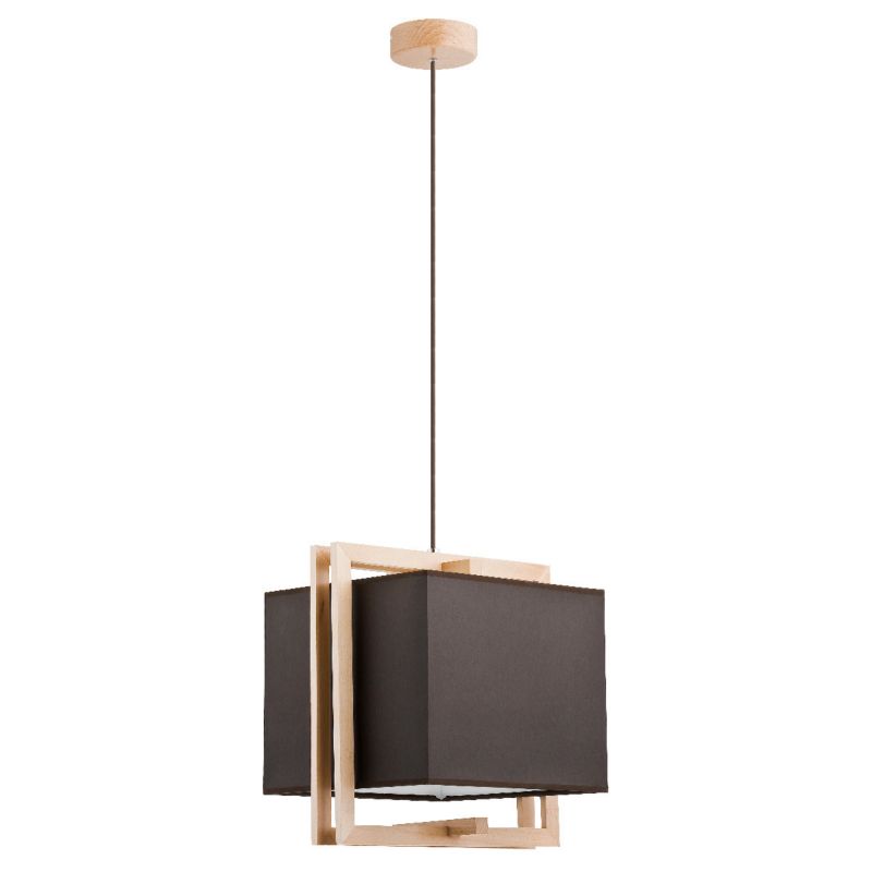 Lampa wisząca Alfa Tores jasne drewno-brązowa wym: 90 x 30 x 35 cm 1xE27 x 15W 1 szt.