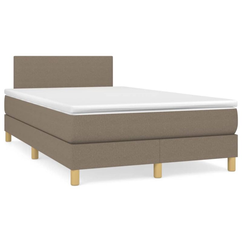 Łóżko z materacem WaszeMeble 120x190 cm taupe WM-3269762 1 szt.