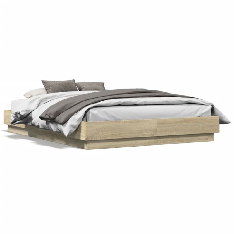 Łóżko drewniane WaszeMeble 135x190 cm brązowe WM-3209816 1 szt.