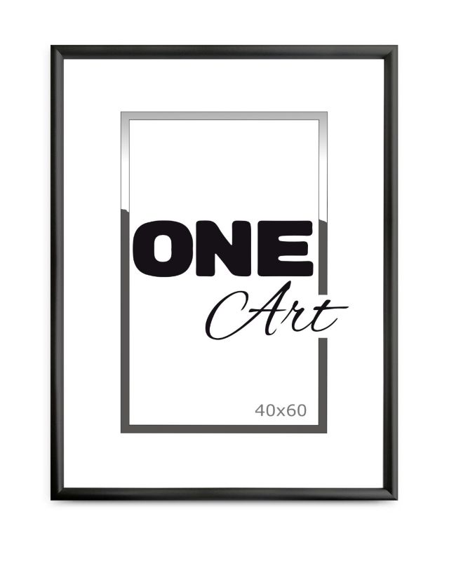 Ramka drewniana na zdjęcia One Art Finger 40x60 cm czarny 1 szt.