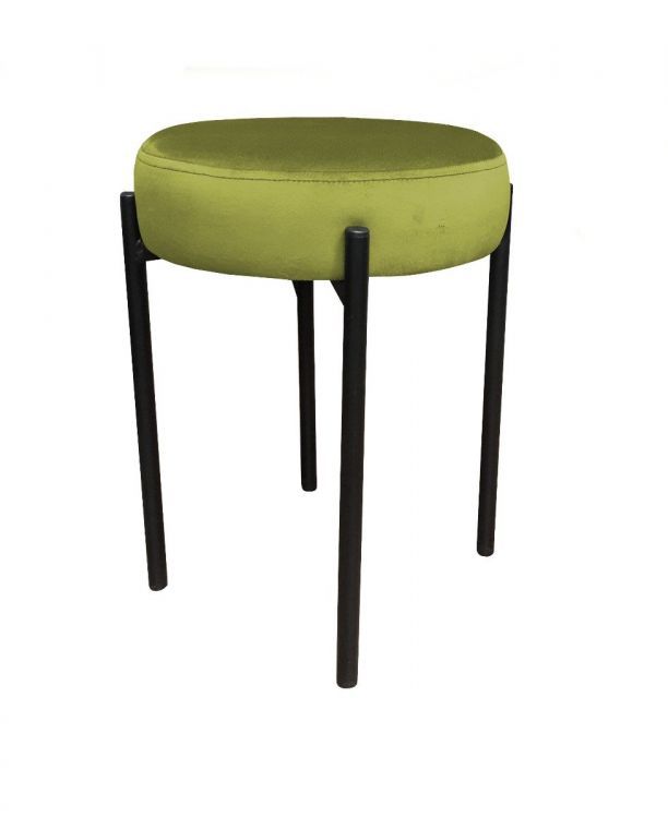 Taboret TORIN BL VELVET oliwkowy ATOS 1 szt.