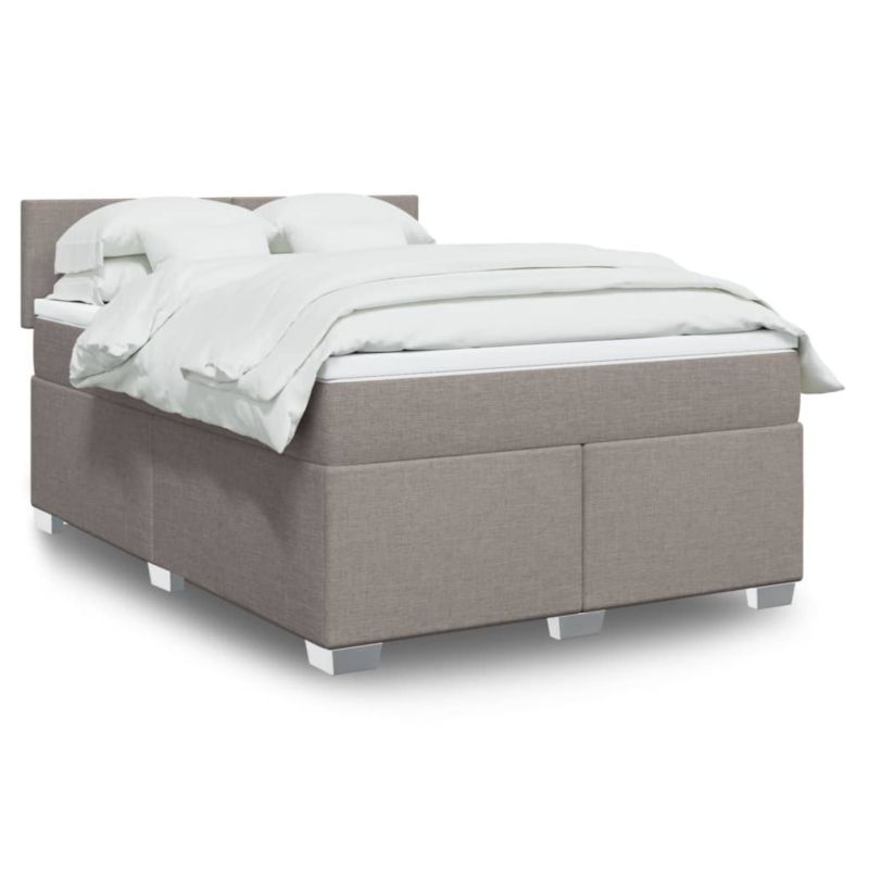Łóżko z materacem WaszeMeble 140x190 cm taupe WM-3285880 1 szt.