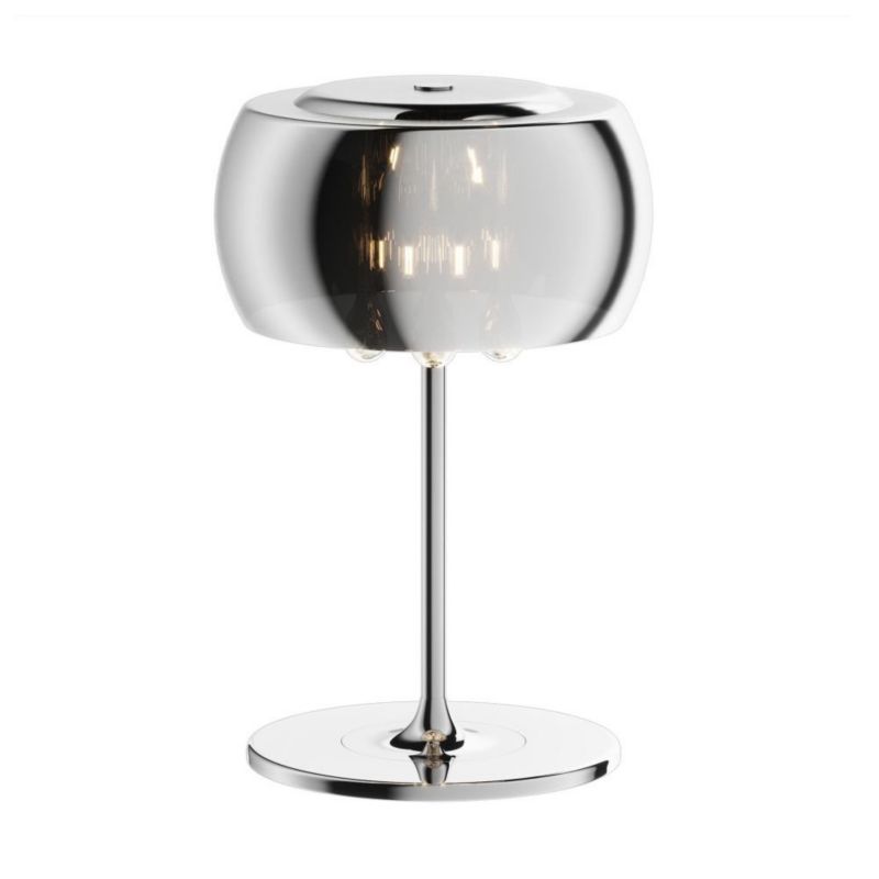 Lampa stołowa Zuma Line Crystal srebrno-przezroczysty 3 x G9 x 42W IP20 wym: 42 x 28 x 28 cm szkło - 1 szt.