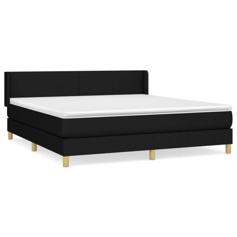 Łóżko z materacem WaszeMeble 160x200 cm czarny WM-3130123 1 szt.