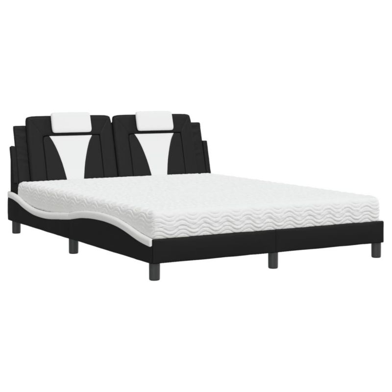 Łóżko tapicerowane WaszeMeble 160x200 cm czarne WM-3208808 1 szt.