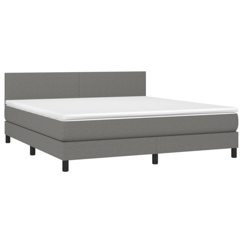Łóżko kontynentalne WaszeMeble 180x200 cm ciemnoszara WM-3133014 1 szt.