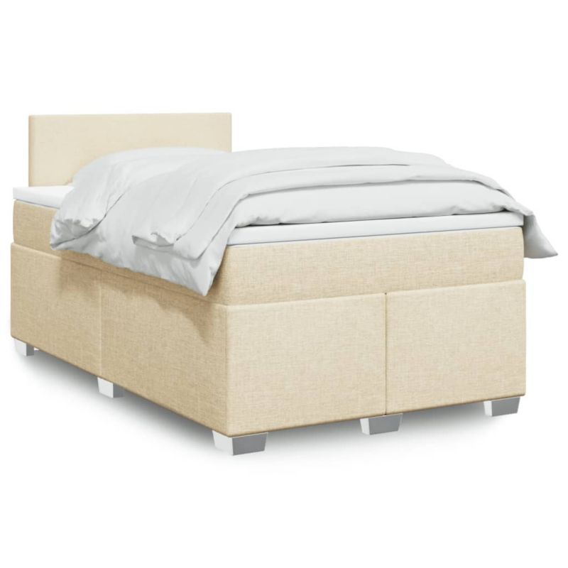 Łóżko kontynentalne WaszeMeble 120x190 cm kremowe WM-3288125 1 szt.