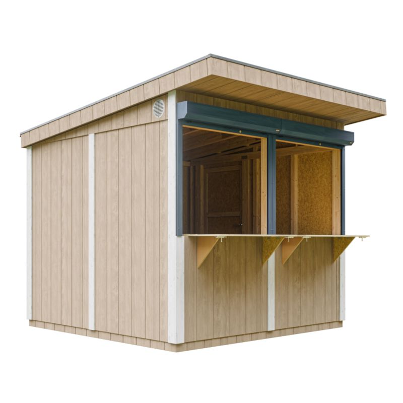 Kiosk drewniany LP SmartSide TIMBELA M950-TERRA BROWN 5,9 m² Stoisko ogrodowe 1 szt.