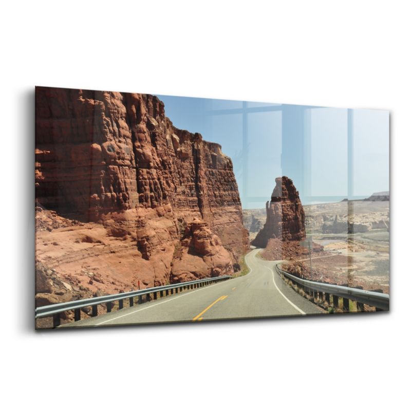 Obraz Szklany Wallfluent 120x60 cm Route 66 w Stanach Zjednoczonych 1 szt.