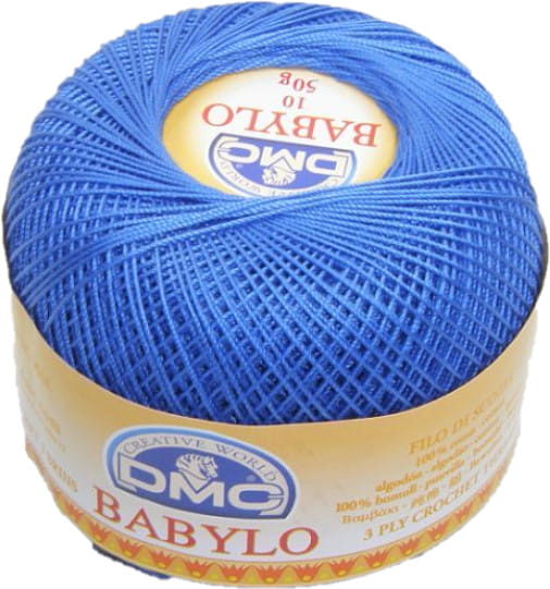 DMC babylo 10 kol. 482 niebieski 50 gr. / 267 m.