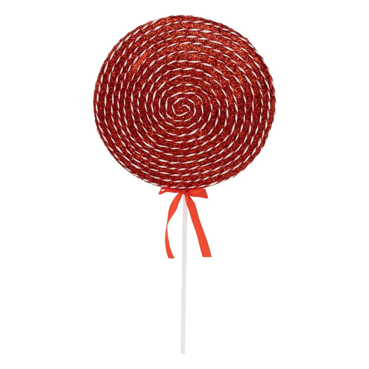 Świąteczna dekoracja lizak czerwony 60 cm – figurka bożonarodzeniowa db
