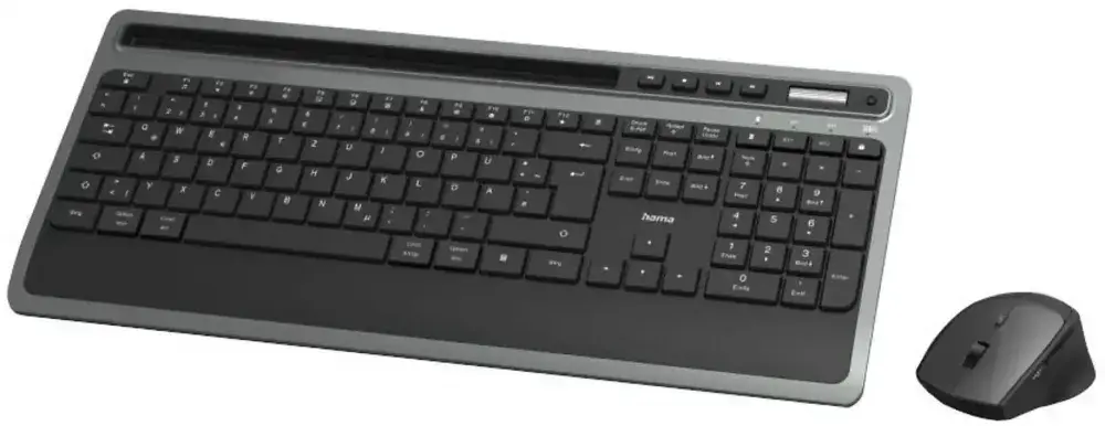 Outlet: USZKODZONE OPAKOWANIE Zestaw bezprzewodowy Hama KMW-600 Plus. klawiatura + mysz, czarny/antracyt