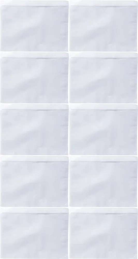 10x Foliopaki kurierskie Emerson, C6, bez nadruku, 100 sztuk, transparentny