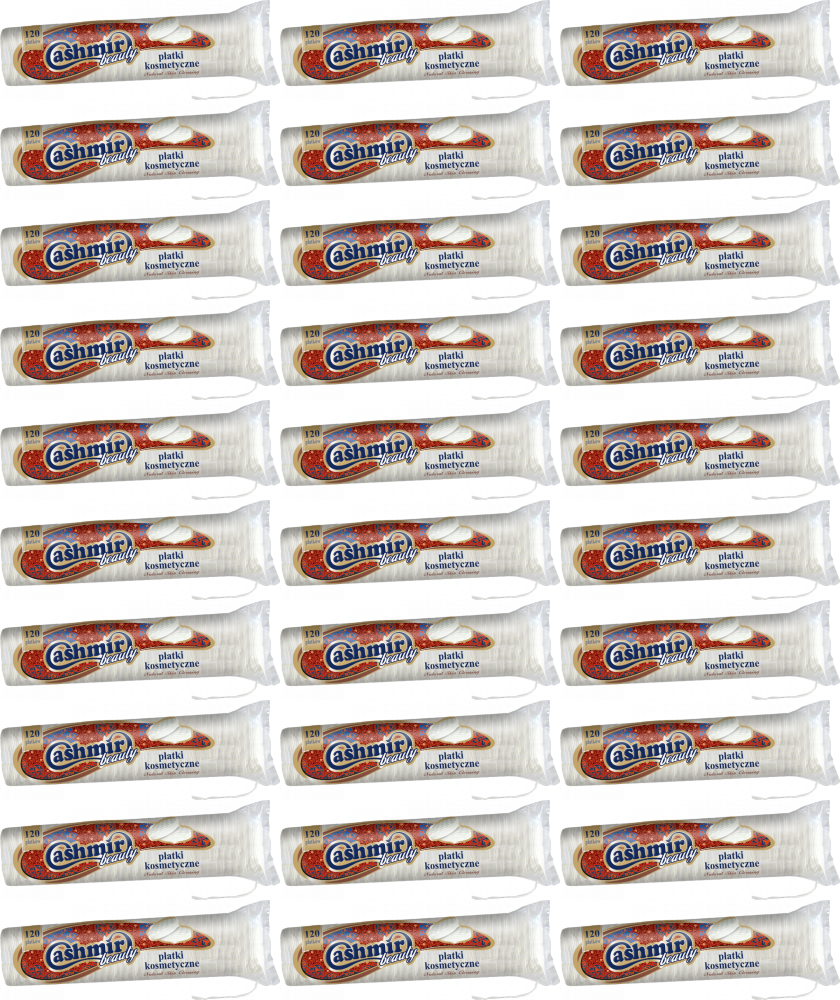 36x Płatki kosmetyczne Cashmir, 120 sztuk