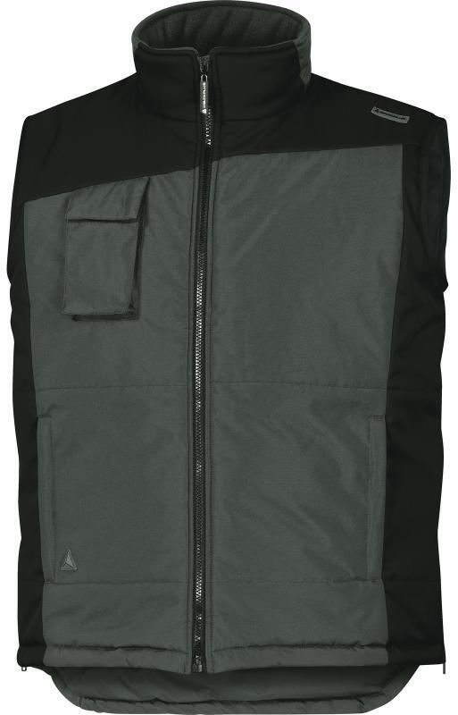 Bezrękawnik ocieplany Delta Plus FIDJI2, rozmiar XXXL, szaro-czarny