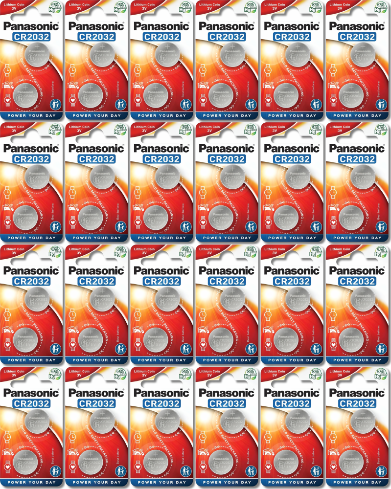 24x Bateria litowa Panasonic, 3V, CR2032, 2 sztuki