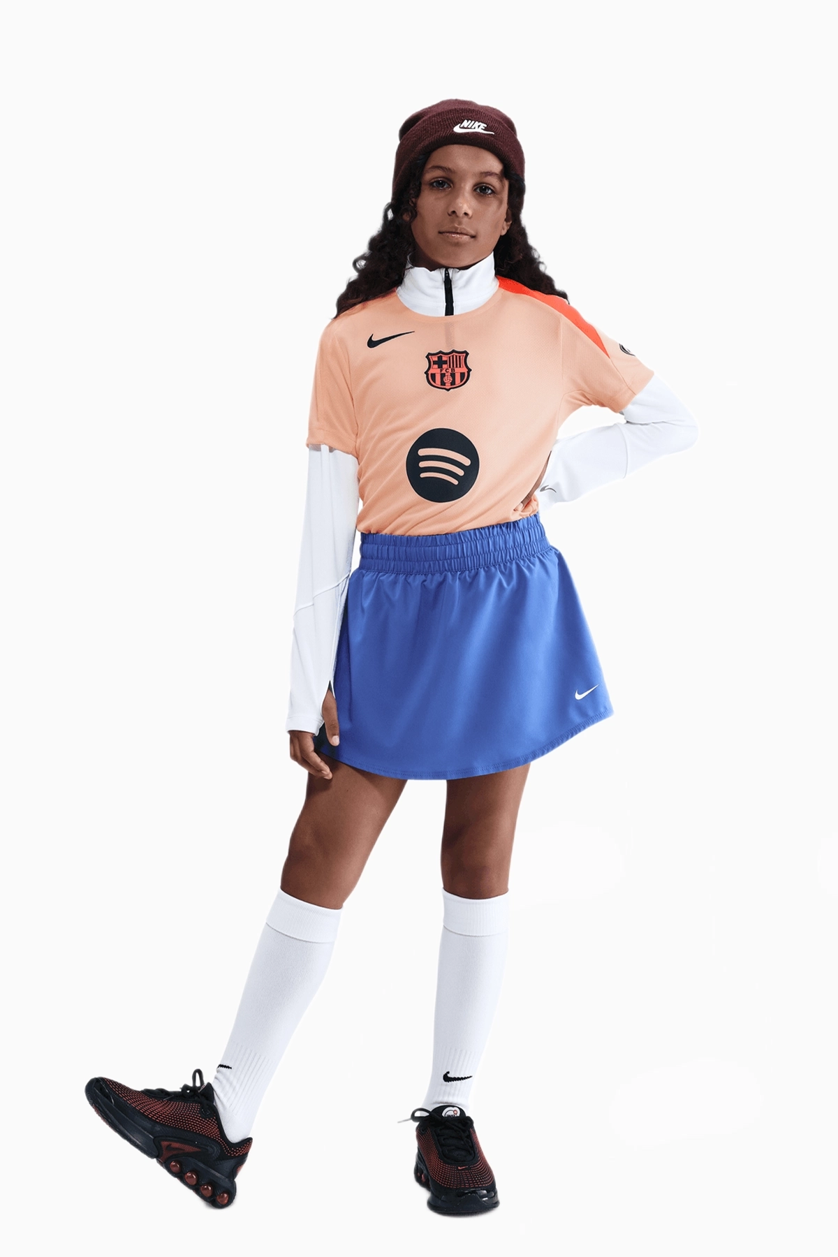 Koszulka Nike FC Barcelona 25/26 Strike Junior - Pomarańczowy