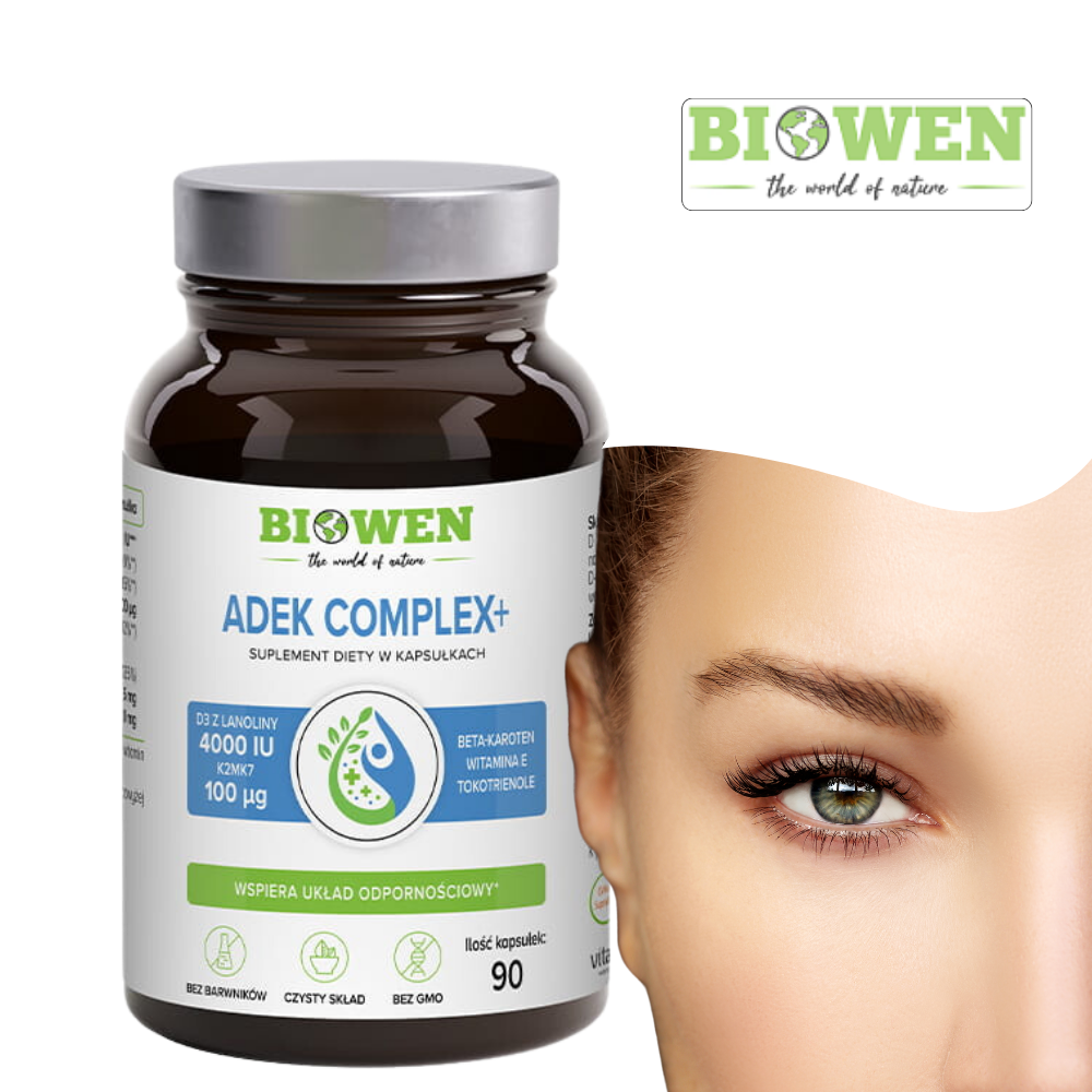 Witaminy ADEK Complex+ 90kaps. Biowen