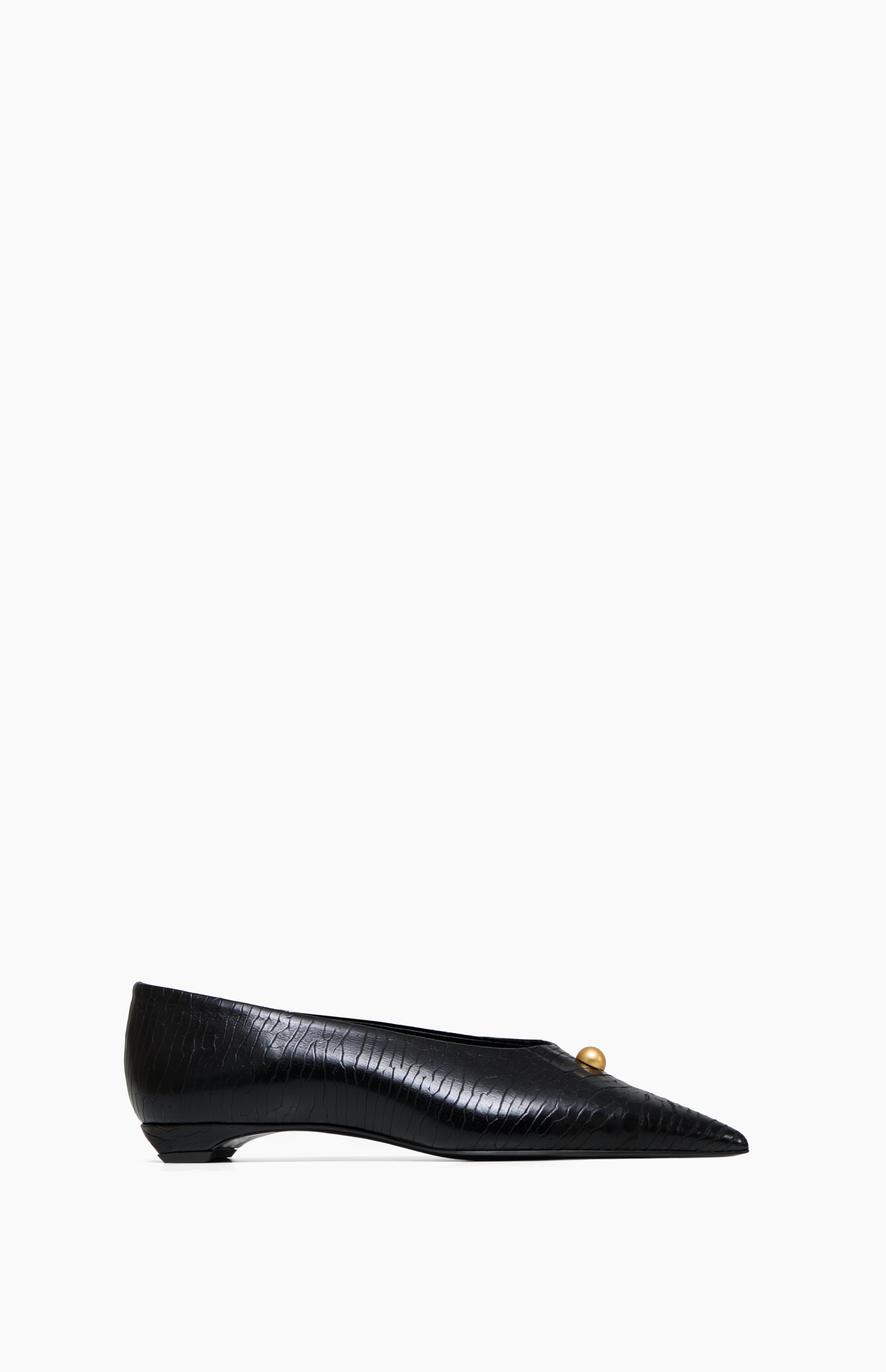 Baleriny damskie Baleriny skórzane LILIANNA SHARK BLACK 36 - Vanda Novak