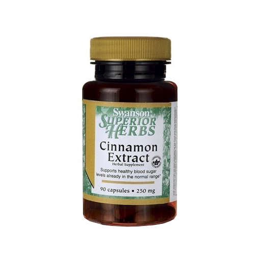 Swanson cinnamon extract - ekstrakt z kory cynamonu, kapsułki, 90 sztuk