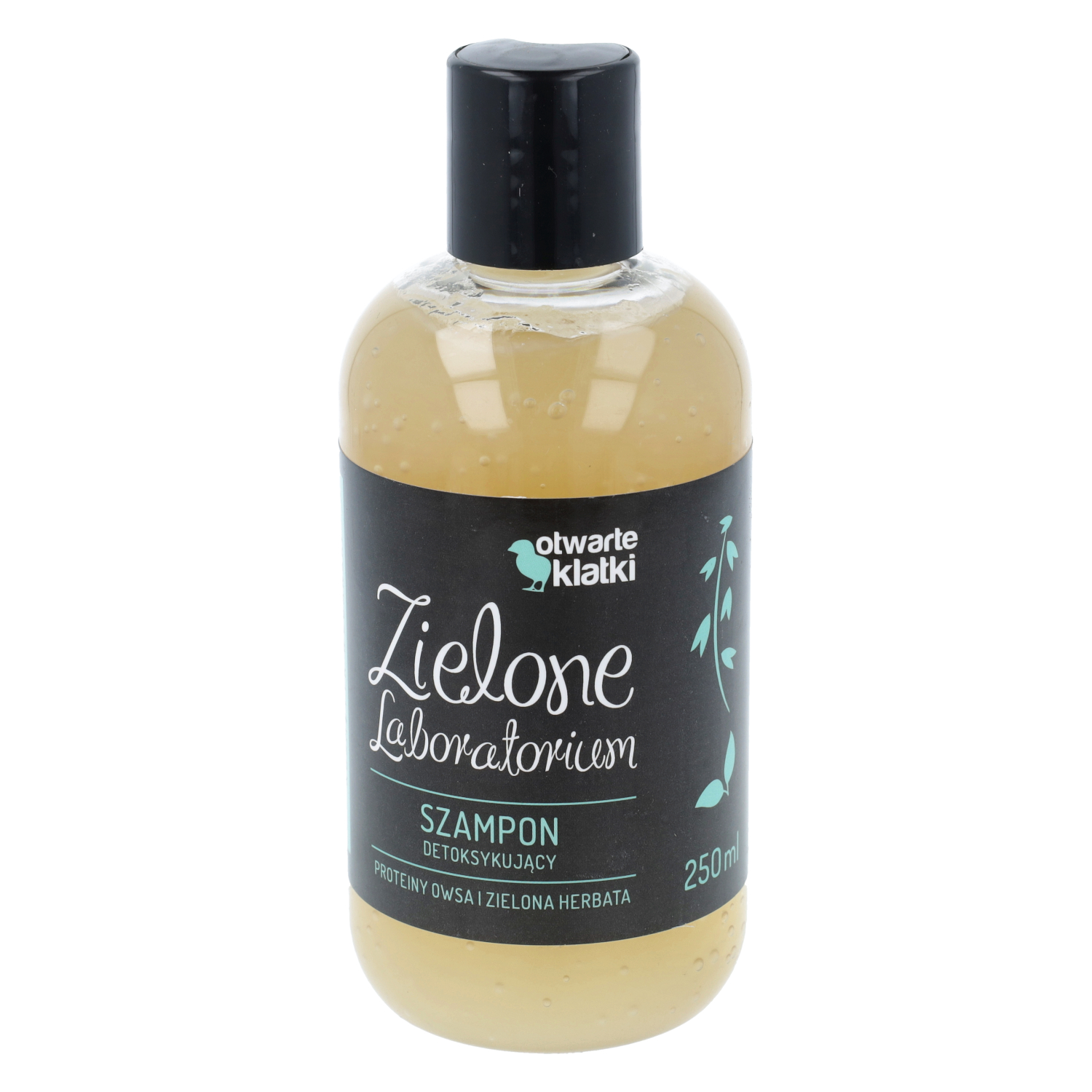 Zielone laboratorium - szampon detoksykujący, proteiny owsa i zielona herbata, 250 ml