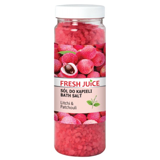 Fresh juice - sól do kąpieli litchi and patchouli, 700 g