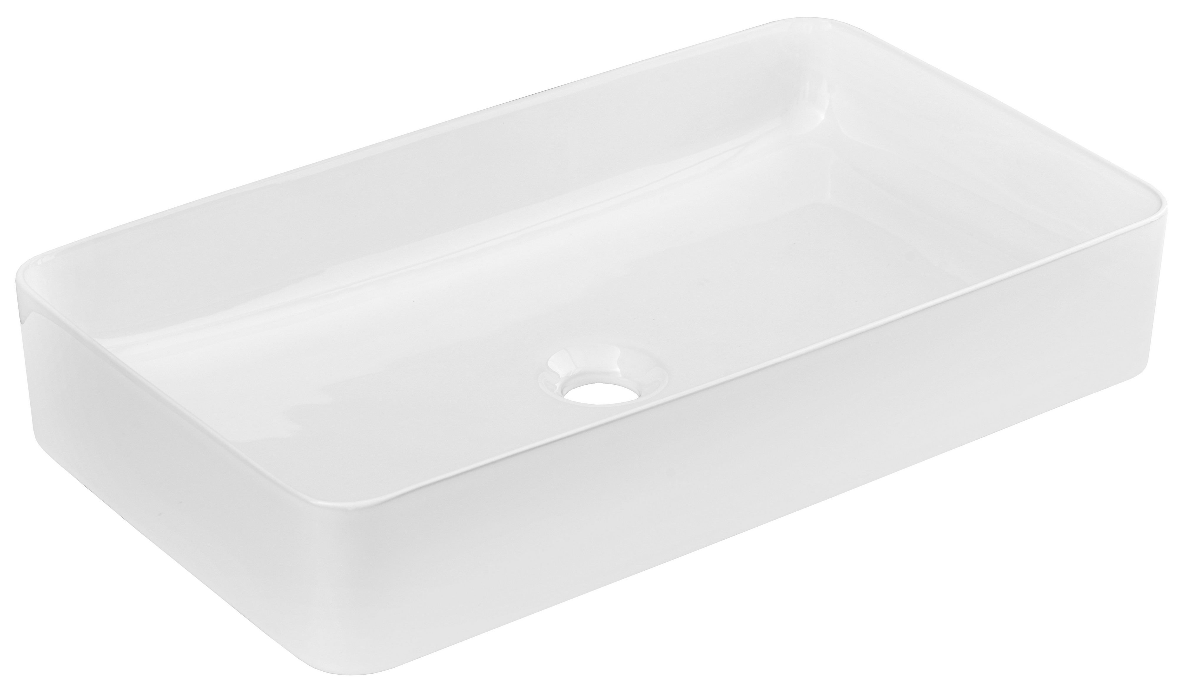 Comad Slim 2 umywalka 61x34 cm nablatowa prostokątna biały połysk UM-6275SLIM60WHITEDP - Wysyłka w 24h