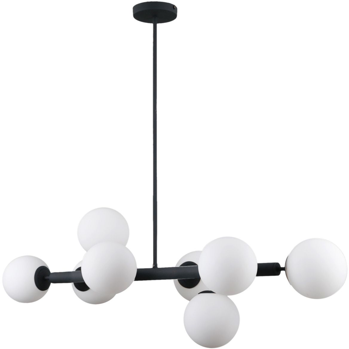 Italux Raddi lampa wisząca 8x5 W czarna PNS-5510-8-BK
