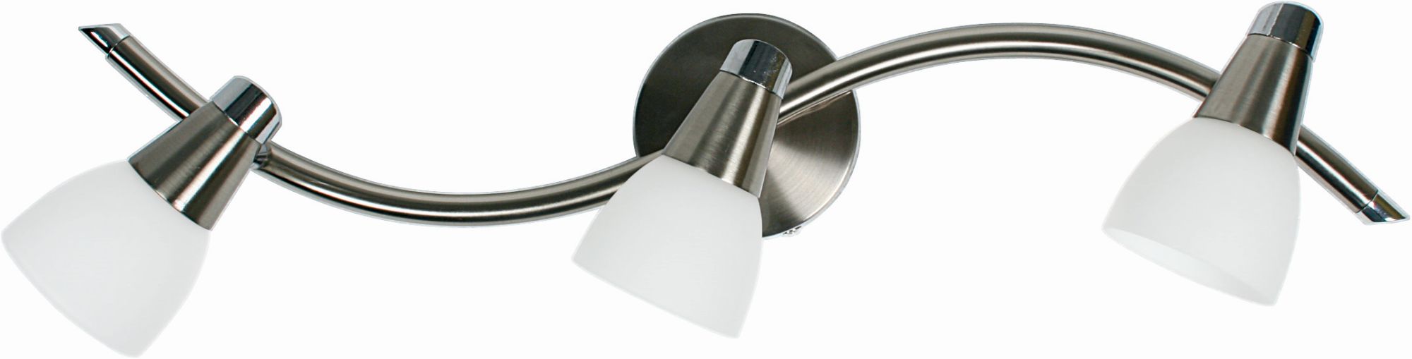 Candellux Selia lampa podsufitowa 3x40W nikiel mat/biały 93-69993