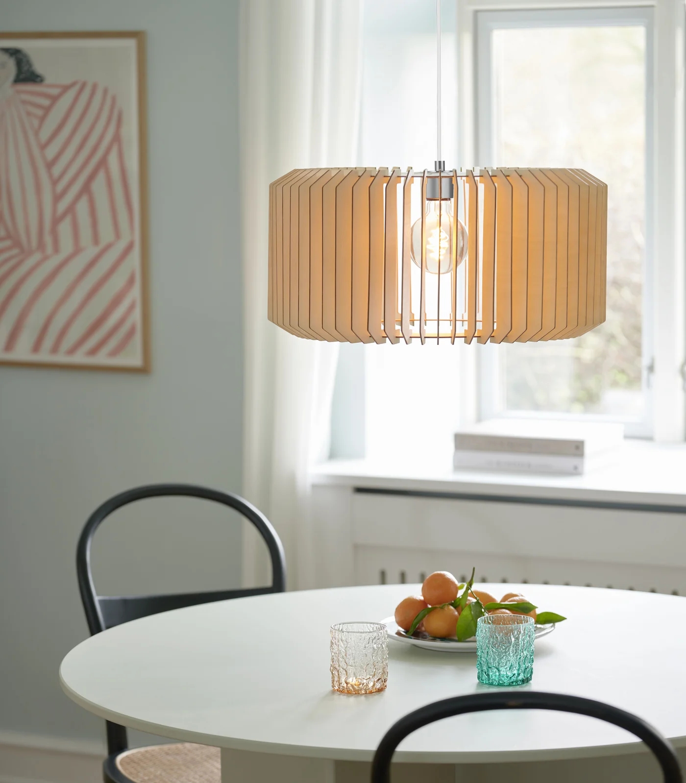 Nordlux Asti lampa wisząca 1x40W naturalne drewno 2213143014
