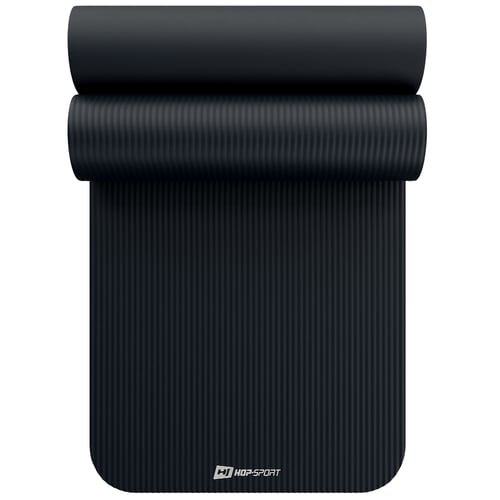 Mata fitness NBR 1cm - czarna - 190x60 cm