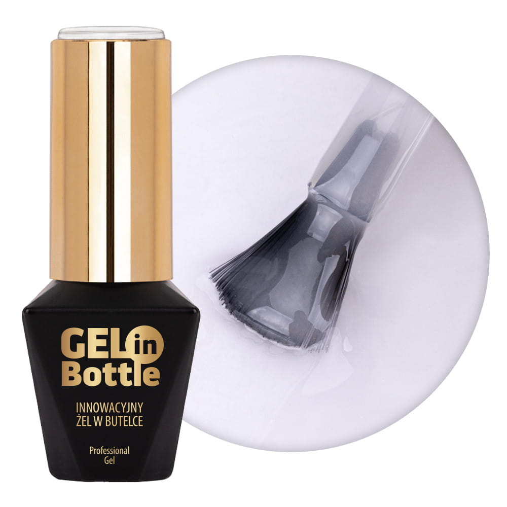 Żel budujący w butelce z pędzelkiem Gel in Bottle Molly Nails White Angel 10g