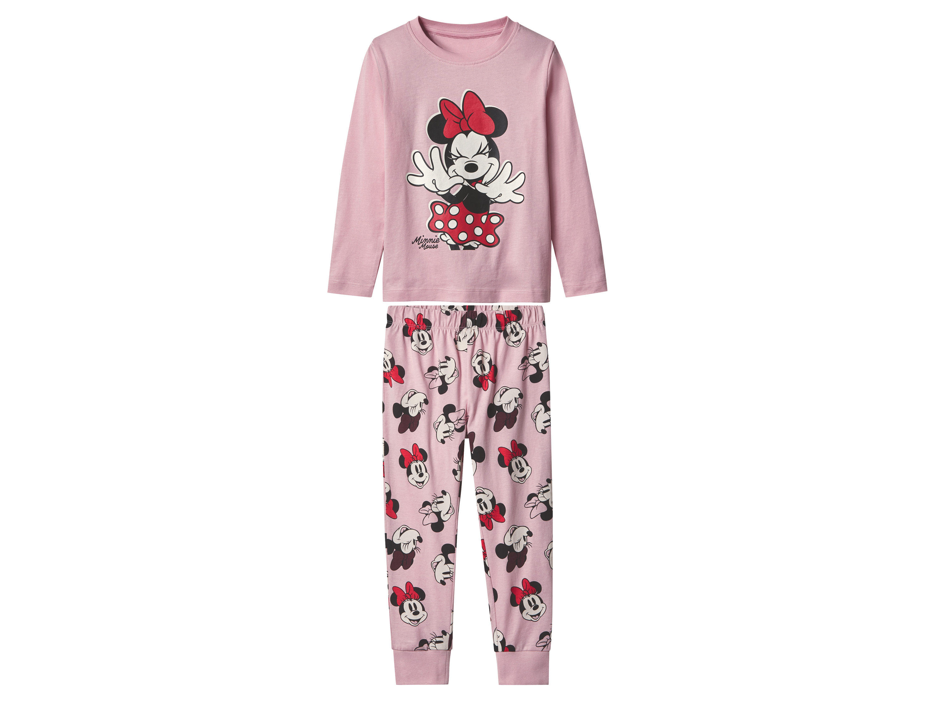 Piżama dziecięca z bawełny Myszka Minnie, 110/116