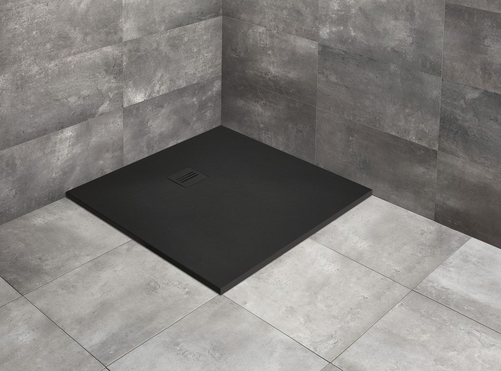Darmowa Dostawa - Brodzik kwadratowy 80x80 cm czarny Radaway Kyntos C HKC808054
