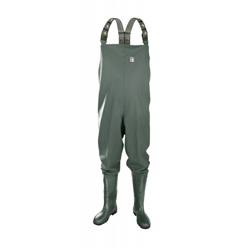 Waders Spodniobuty Wędkarskie Zielone 0310 PCV Rozmiar 47
