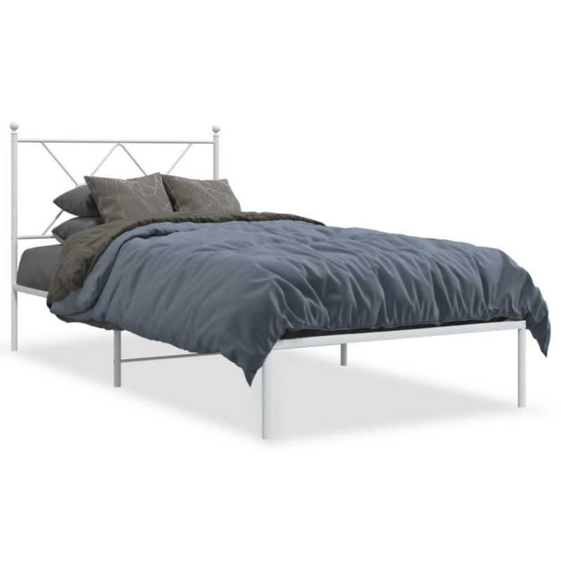 Łóżko metalowe WaszeMeble 90x190 cm biała WM-376543 1 szt.