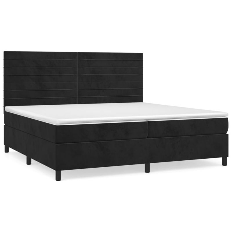Łóżko kontynentalne WaszeMeble 200x200 cm czarne WM-3143105 1 szt.