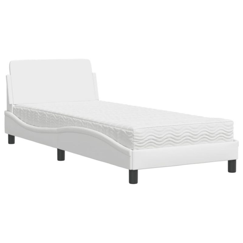 Łóżko tapicerowane WaszeMeble 80x200 cm białe WM-3208298 1 szt.