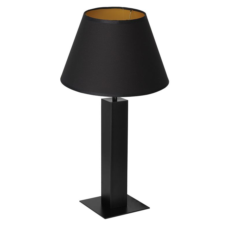 Lampka stołowa Luminex Table Lamps czarny mat-złota 1 x E27 x 15W IP20 wym: 56 x 30 x 30 cm metal - 1 szt.