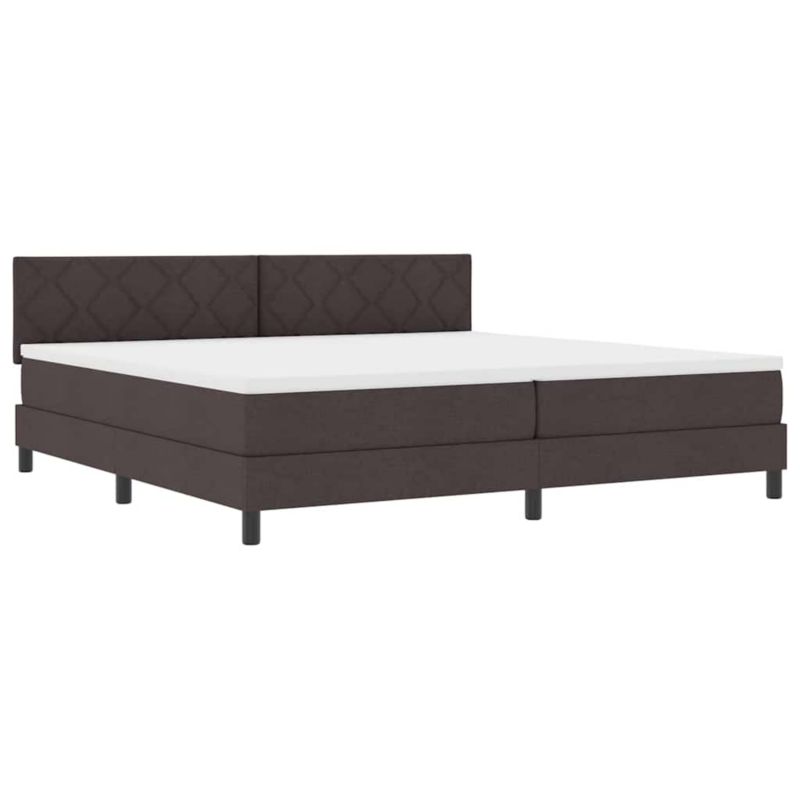 Łóżko z materacem WaszeMeble 200x200 cm brązowy WM-3338793 1 szt.