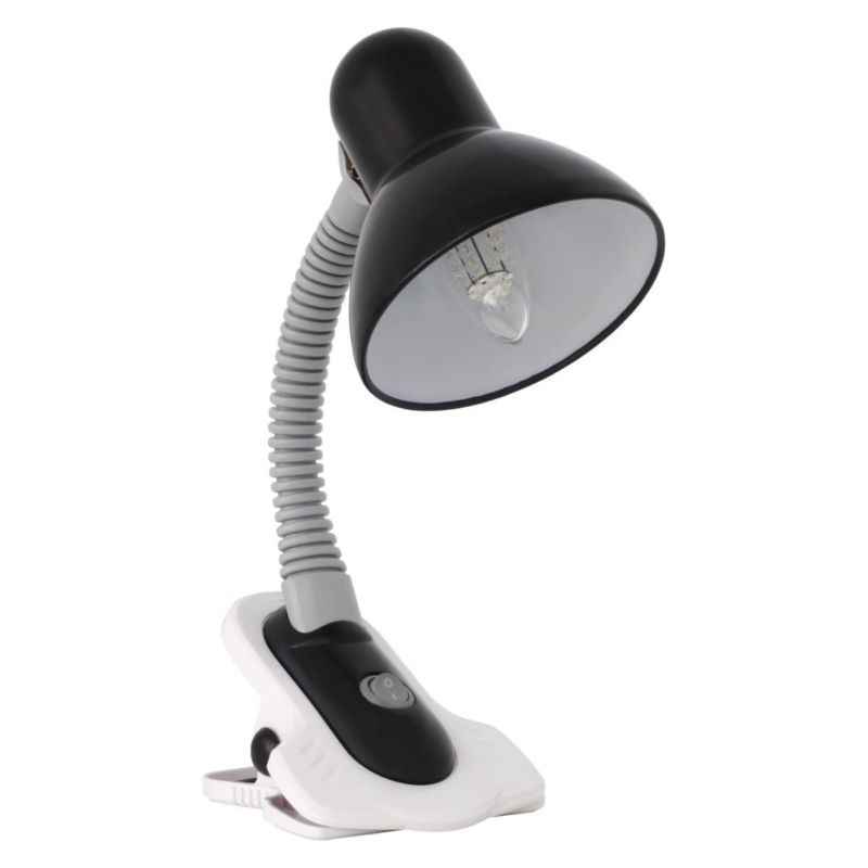 Lampka biurkowa Kanlux Suzi czarno-biała-szara 1 x E27 x 40W IP20 wym: 23 x 12 x 14 cm metal - 1 szt.