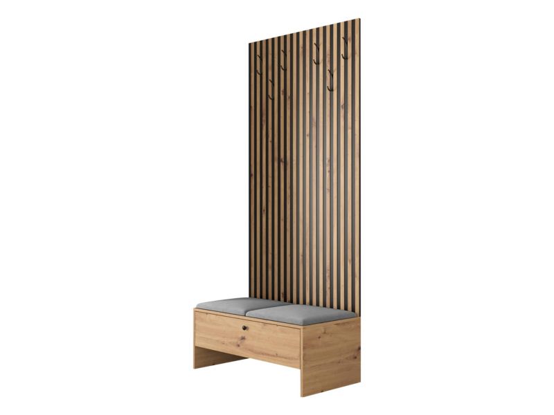 Garderoba MIRJAN 24 Balma IV dąb artisan + szary 1 kpl.