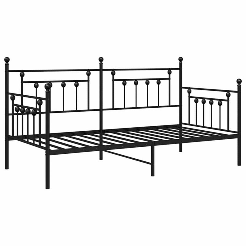 Łóżko metalowe WaszeMeble 100x190 cm czarny WM-42002660 1 szt.